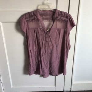Lace panel top